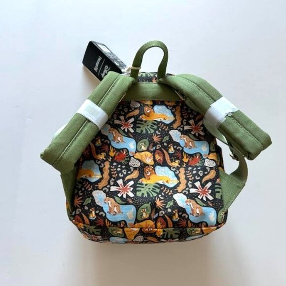 Loungefly Disney Lion King 30th Anniversary All-Over Print Canvas Mini Backpack